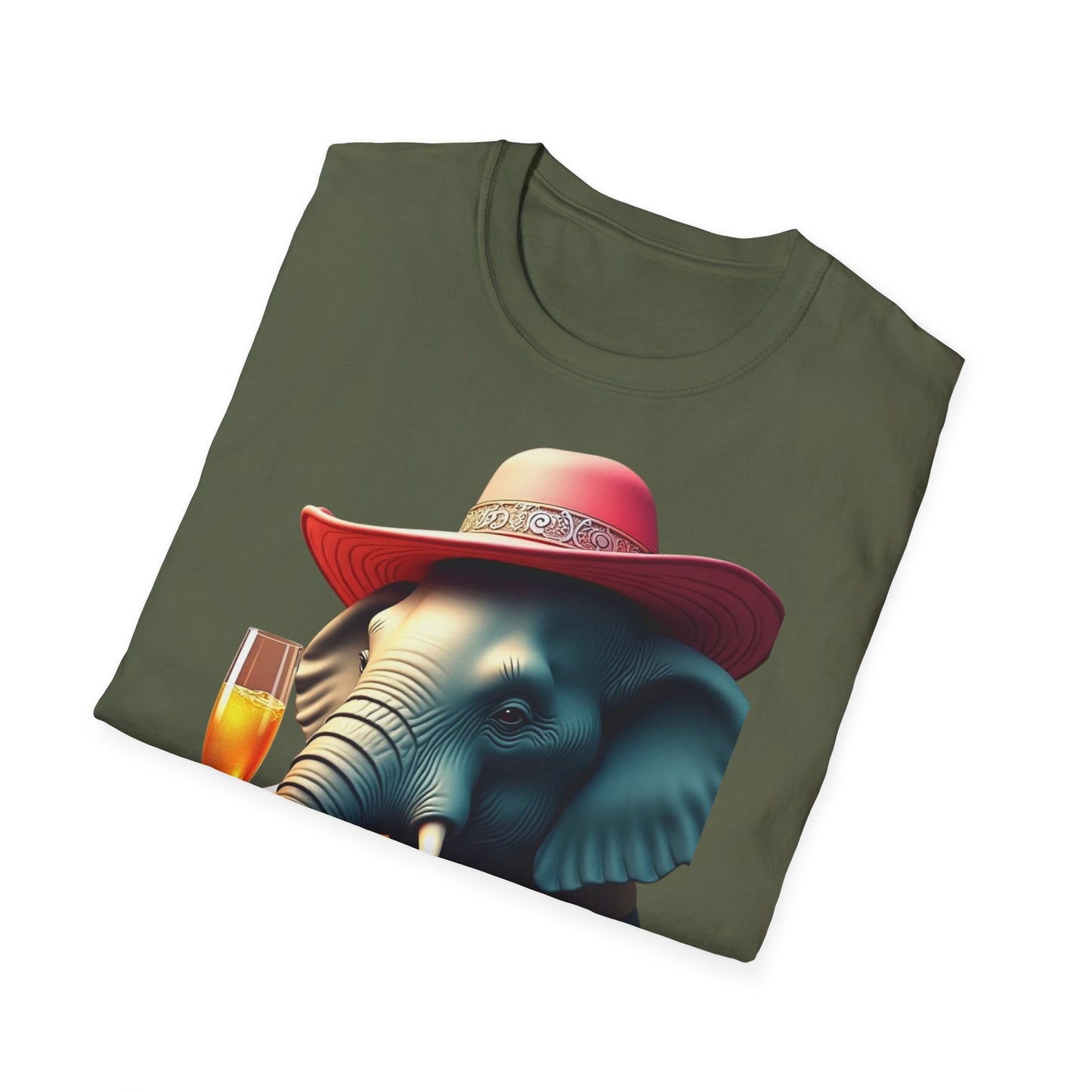 Havana Elephant T-Shirt - The Havana with pink Cuban Hat !