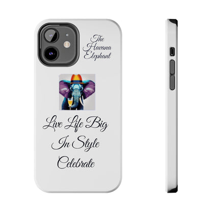 Tough phone case - Havana Elephant logo and motto.....