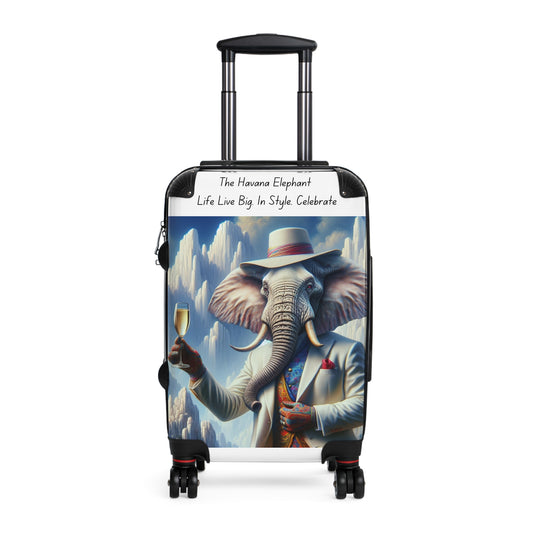 Travel Suitcase - Havana Elephant Stylish Luggage for Fashionable Globetrotters