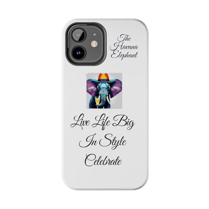 Tough phone case - Havana Elephant logo and motto.....