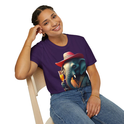 Havana Elephant T-Shirt - The Havana with pink Cuban Hat !