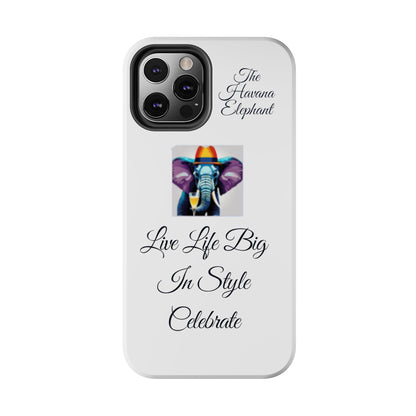 Tough phone case - Havana Elephant logo and motto.....