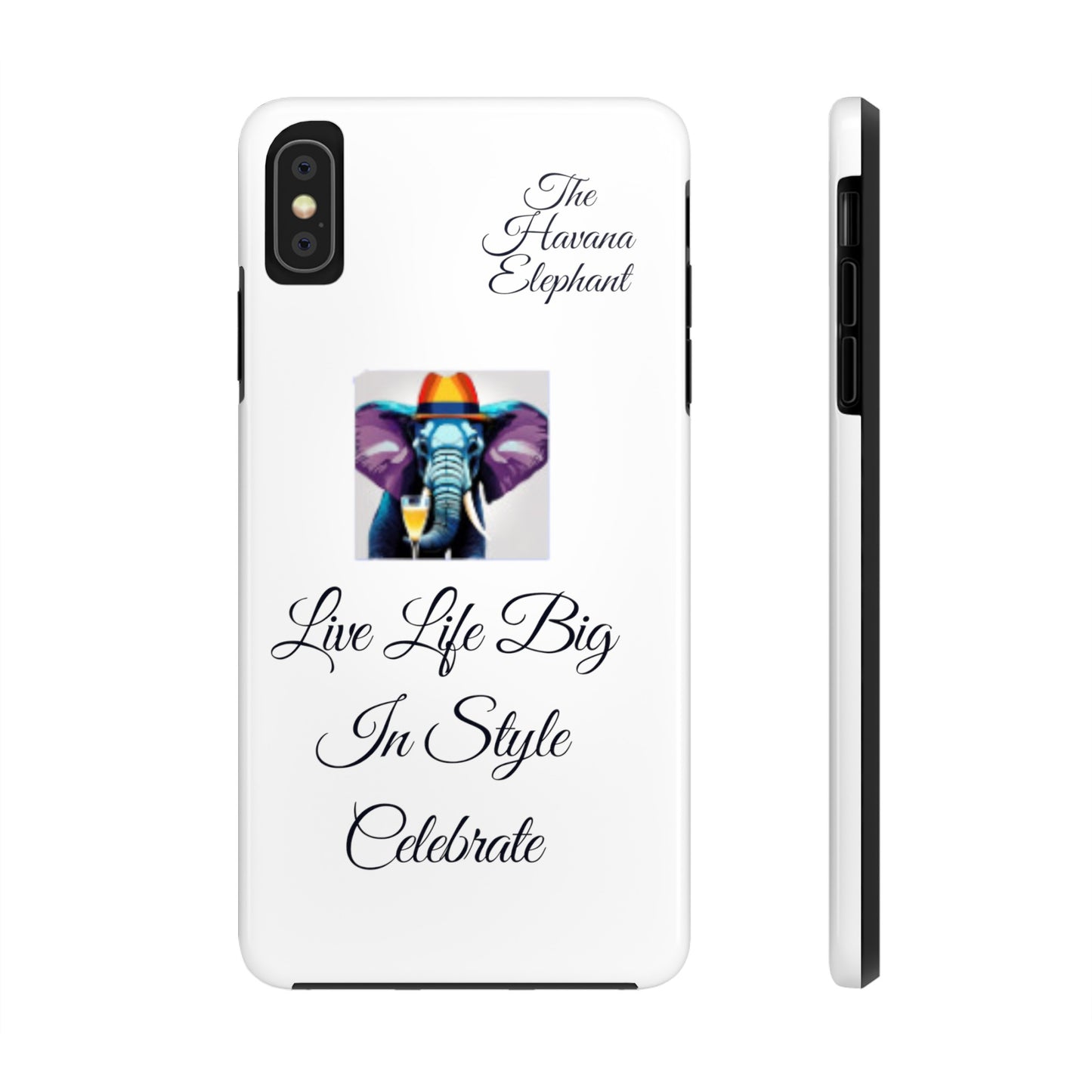 Tough phone case - Havana Elephant logo and motto.....