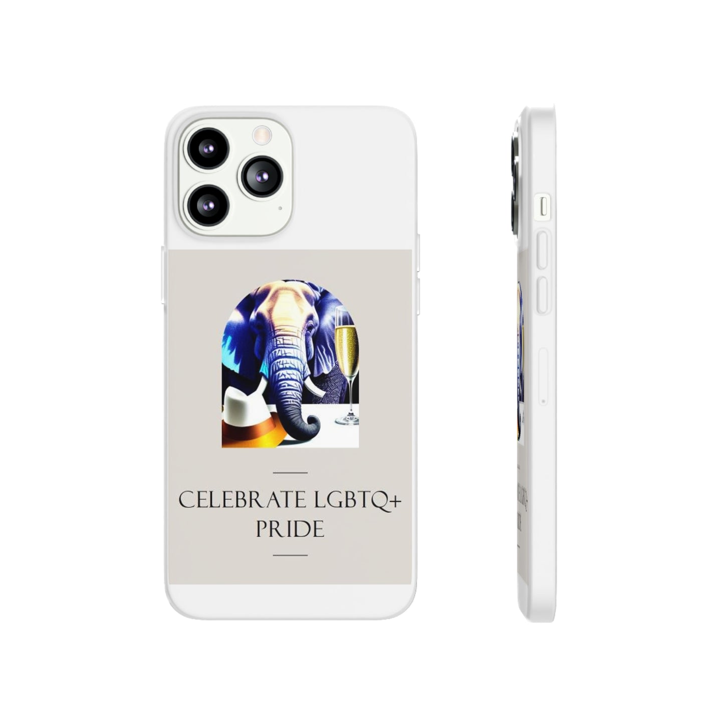 Iphone Elephant themed Flexi Case