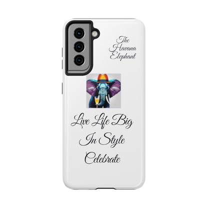 Tough phone case - Havana Elephant logo and motto.....