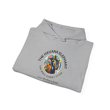 Sweatshirt -  Heavy Blend Hooded  - Havana Elephant -The Wall Street Titan