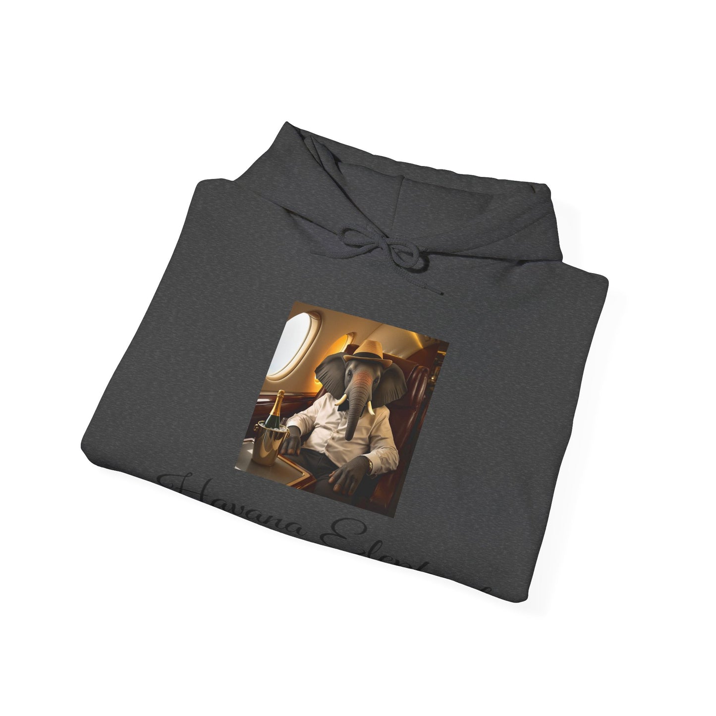 Sweatshirt - Heavy Blend Hooded - Havana Elephant -  First Class Voyager