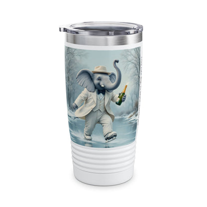 Ringneck Tumbler, 20oz - Havana Elephant - The Desert Rider & The Ice Skater