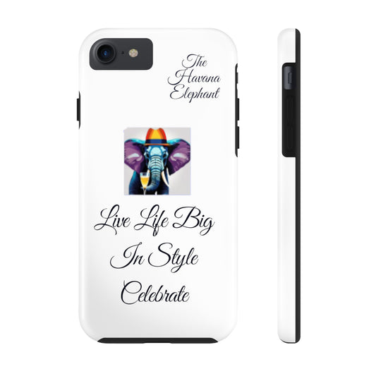 Tough phone case - Havana Elephant logo and motto.....