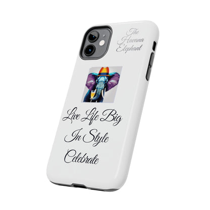 Tough phone case - Havana Elephant logo and motto.....