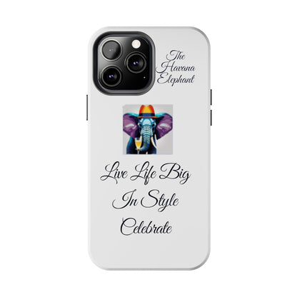 Tough phone case - Havana Elephant logo and motto.....