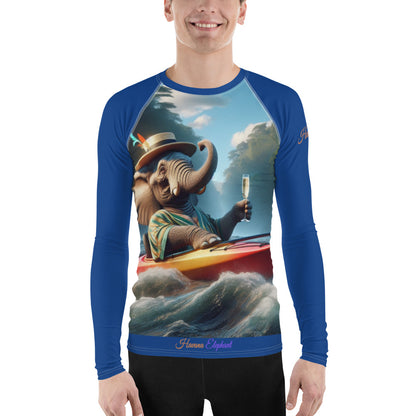 Men's Rash Guard  - Havana Elephant Style !