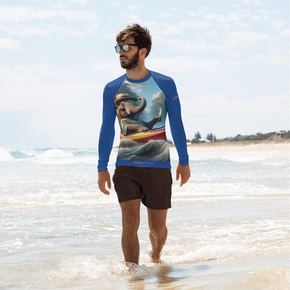 Men's Rash Guard  - Havana Elephant Style !