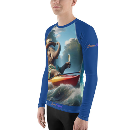 Men's Rash Guard  - Havana Elephant Style !