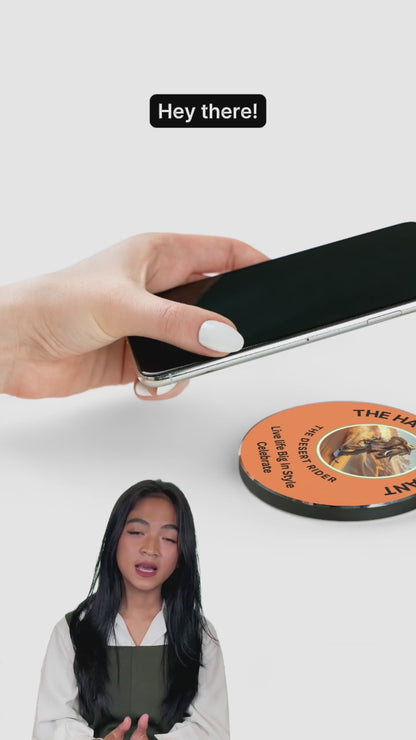 Wireless Charger - Elegant Havana Elephant  Fast Charging with Stylish Design