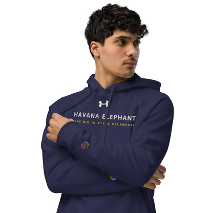 A Under Armour® Hoodie - Havana Elephant Branding with mission statement